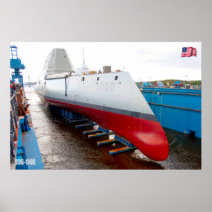 誘導ミサイル駆逐艦 – DDG-1000 ポスター