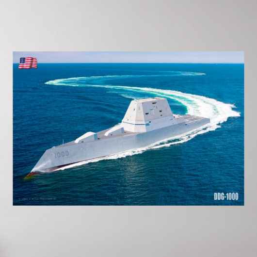 誘導ミサイル駆逐艦 – DDG-1000 ポスター (正面)
