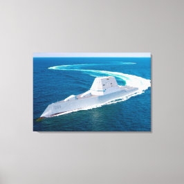 誘導ミサイル駆逐艦 – DDG-1000 24x36 キャンバスプリント