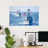 誘導ミサイル駆逐艦 – DDG-102 ポスター (ホームオフィス)