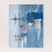 誘導ミサイル駆逐艦 – DDG-102 （16x20インチ） ジグソーパズル (縦)