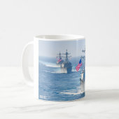 誘導ミサイル駆逐艦 – DDG-102 Mug コーヒーマグカップ (正面左)