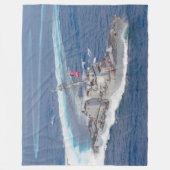 誘導ミサイル駆逐艦 – DDG-110 フリースブランケット (正面)