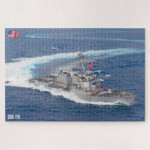 誘導ミサイル駆逐艦 – DDG-110 (20x30インチ) ジグソーパズル