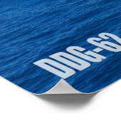 誘導ミサイル駆逐艦 – DDG-62 ポスター (角)