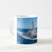 誘導ミサイル駆逐艦 – DDG-62 Mug コーヒーマグカップ (正面左)
