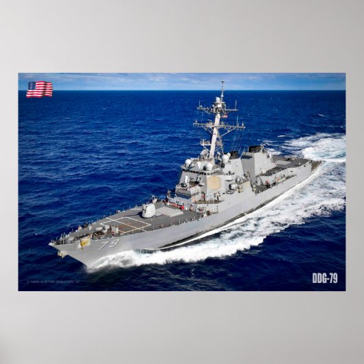 誘導ミサイル駆逐艦 – DDG-79 ポスター (正面)