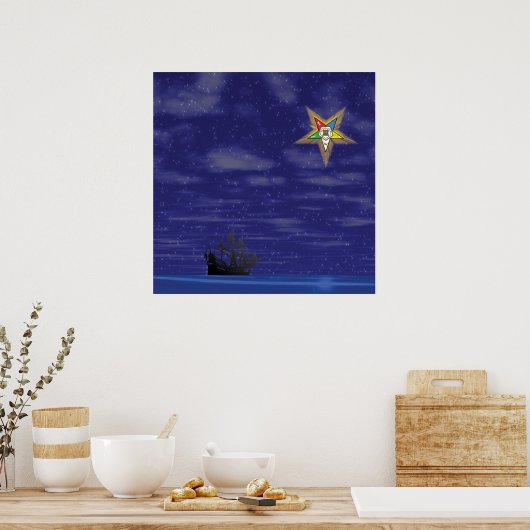 誘導光の東の星 ポスター (キッチン)