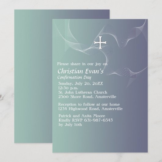 誘導光招待状 招待状 (正面/裏面)