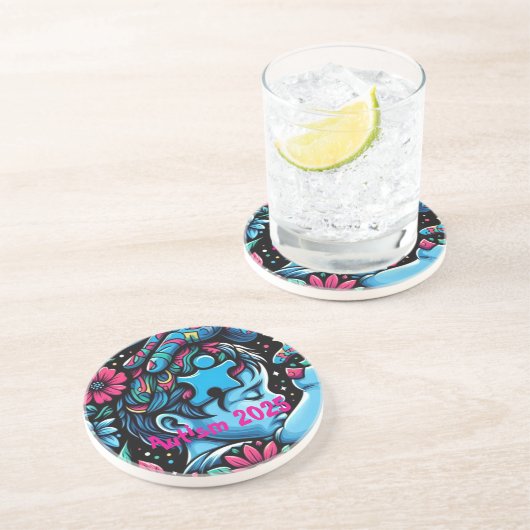 誘導光:自閉症意識のパズル コースター (側面)