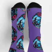 誘導光：自閉症意識のパズル ソックス (上部)