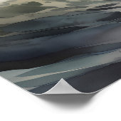 誘導灯：ライトハウス水彩画 ポスター (角)