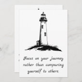 誘導灯 – 旅に焦点を当てる 招待状 (正面/裏面)