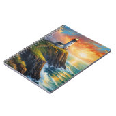 誘導灯、灯台、日没 ノートブック (左側)