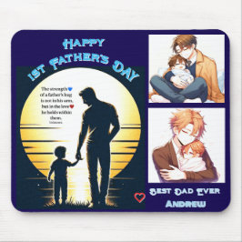 誘導灯 – 父と子の夕日 マウスパッド