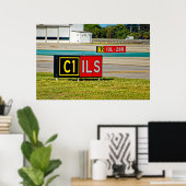 誘導路及び滑走路終端 ポスター (ホームオフィス)