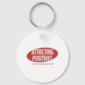 誘引肯定的な幸運のみタイポグラフィDes キーホルダー (裏面)