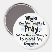 「誘惑されたとき祈」 マグネット (正面/裏面)