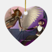 誘惑されたハートオーナメント セラミックオーナメント (裏面)