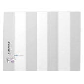 誘惑された白猫と魚 ノートパッド (正面)