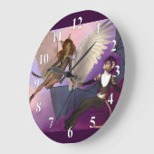 誘惑された ラージ壁時計 (傾斜)