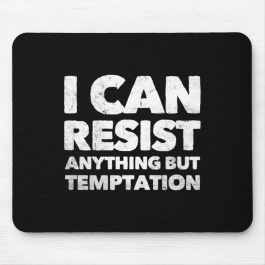 誘惑に勝てぬ マウスパッド (正面)