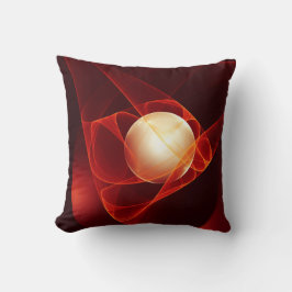 誘惑に導く抽象芸術レッドフラクタルアート クッション