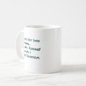 誘惑に私をない導いて下さい コーヒーマグカップ (正面左)