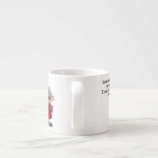 誘惑に駆られないように導く エスプレッソカップ (裏面)