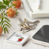 誘惑に駆られないように導く キーホルダー (側面)