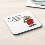 誘惑に駆られないように導く コースター (左側)