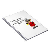 誘惑に駆られないように導く ノートブック (右側)