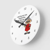 誘惑に駆られないように導く ラウンド壁時計 (傾斜)