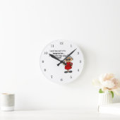 誘惑に駆られないように導く ラウンド壁時計 (ホーム)