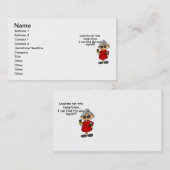 誘惑に駆られないように導く 名刺 (正面/裏面)