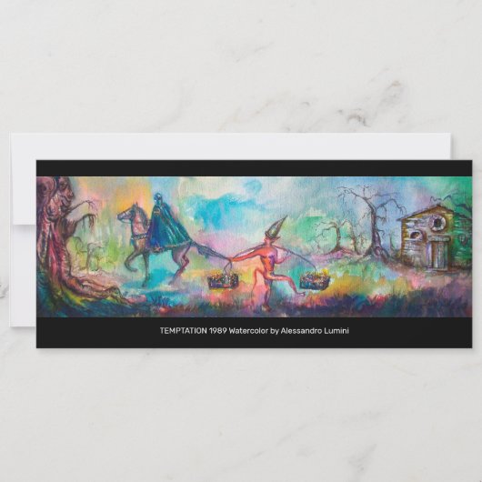 誘惑のダークナイトと悪魔の宝 招待状 (正面)