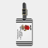 誘惑のユーモアに私をない導いて下さい ラゲッジタグ (正面縦)