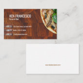 誘惑の心をそそるおいしいピザ名刺 名刺 (正面/裏面)