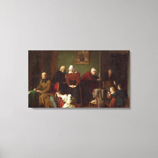 誘惑の結果， 1824 キャンバスプリント (正面)