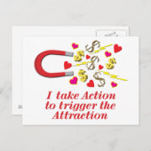 誘惑を呼び起こすアクションを起こすポストカード ポストカード (正面/裏面)