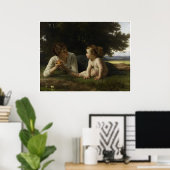 誘惑ウイリアムアドルフブーゲロー ポスター (ホームオフィス)