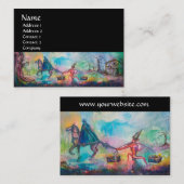 誘惑ダークナイトと悪魔の宝，ブラック 名刺 (正面/裏面)