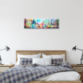 誘惑ダークナイトと悪魔の宝，青 キャンバスプリント (インサイチュ (寝室))