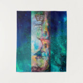 誘惑ダークナイトと悪魔の宝，青 タペストリー (正面)