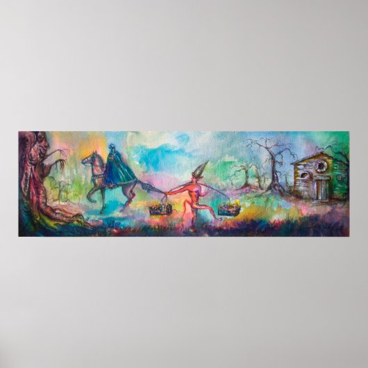 誘惑ダークナイトと悪魔の宝，青 ポスター (正面)