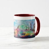 誘惑ダークナイトと悪魔の宝,青 マグカップ (正面右)