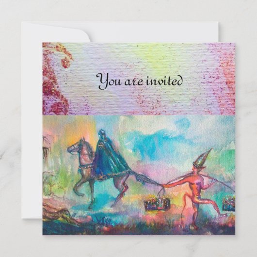 誘惑ダークナイトと悪魔の宝,青 招待状 (正面)