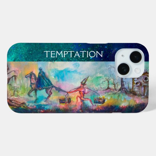 誘惑ダークナイトと悪魔の宝，青 Case-Mate iPhoneケース (裏面 (横))