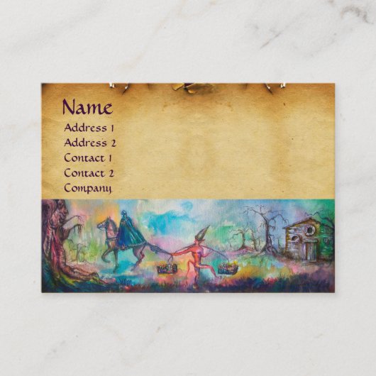 誘惑ダークナイトと悪魔の羊飼い 名刺 (正面)