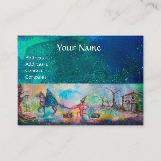 誘惑ダークナイト，悪魔の宝，ナイトブルー 名刺 (正面)